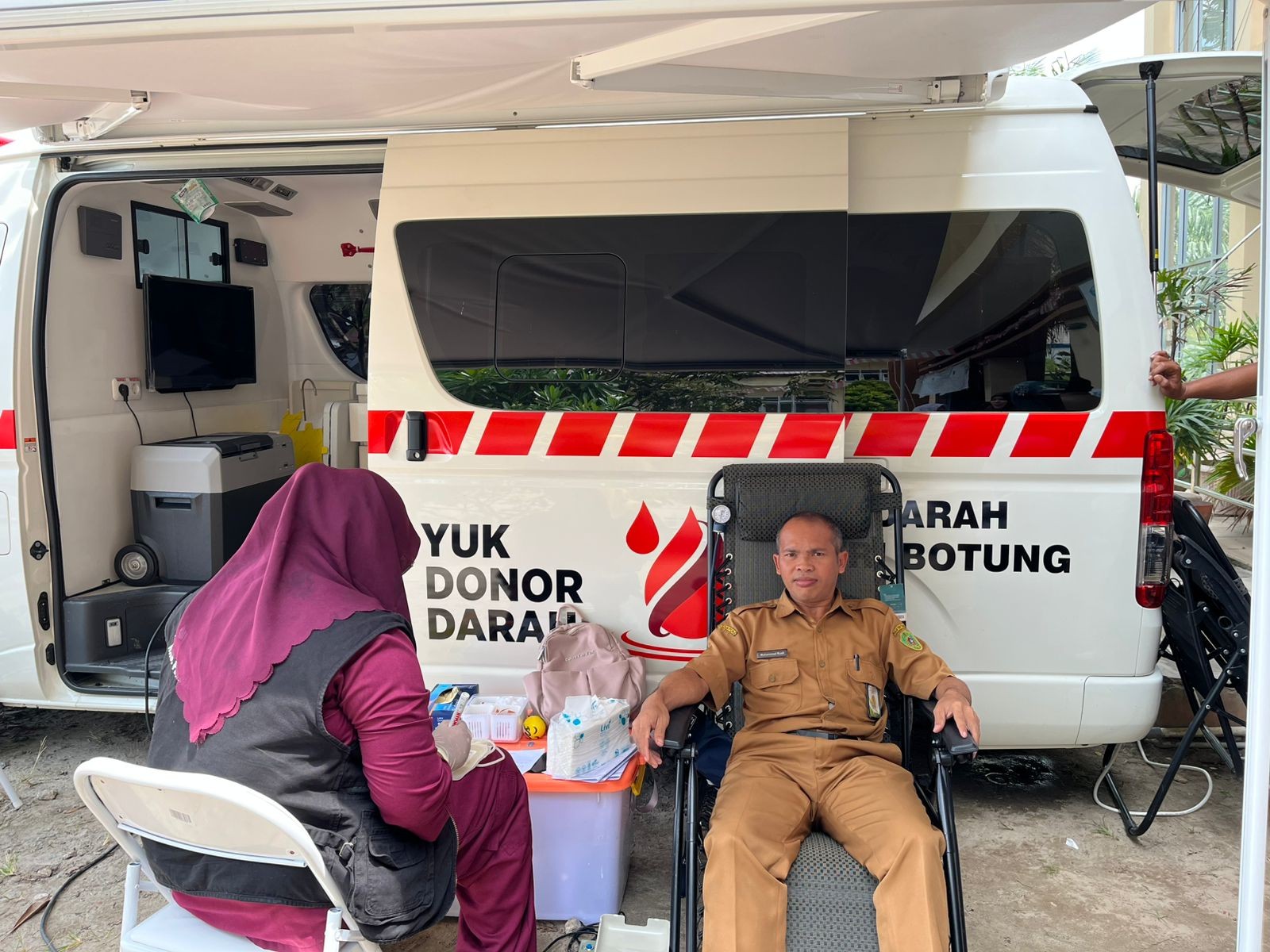 Pelaksanaan Donor Darah Disdikpora
